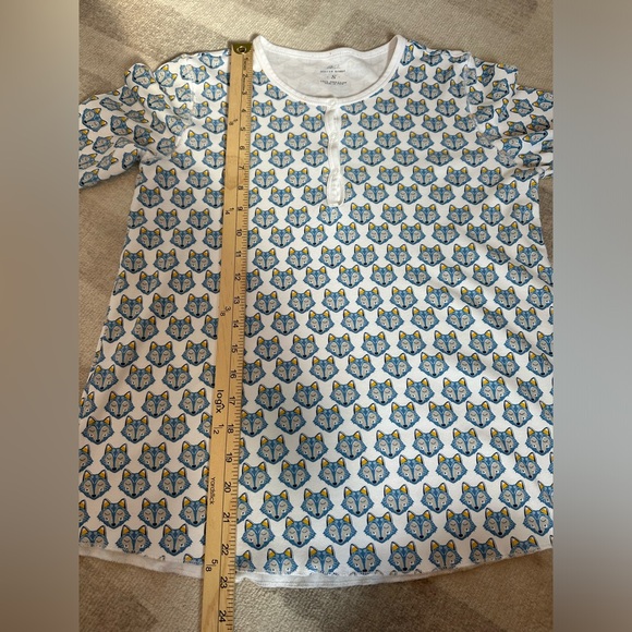 Roller Rabbit Women’s Fox Print Long Sleeve Pajama Top (Size S) - Picture 6 of 8